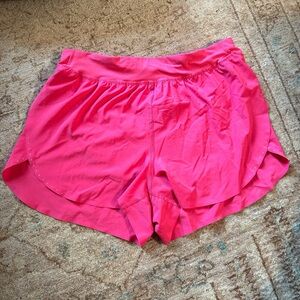 Lululemon Fast and Free Reflective High-Rise Classic-Fir Short 3” in hot pink